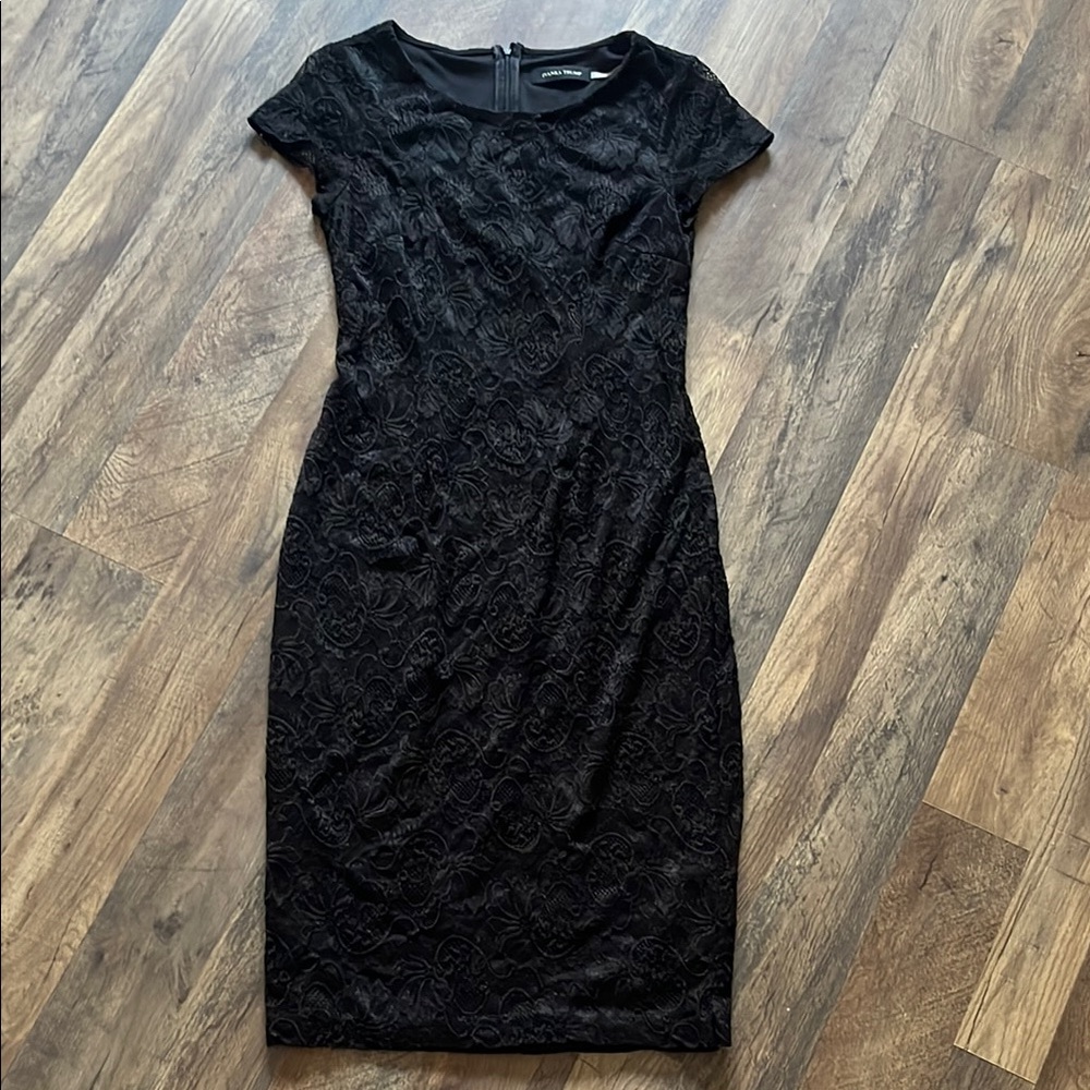 Ivanka Trump Black Lace Stretch Dress